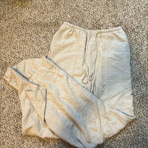 Wide leg high rise tan A New Day linen pants